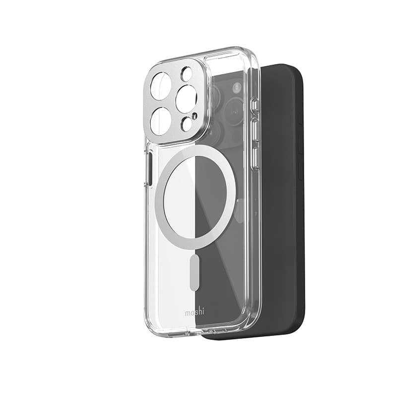 Moshi iGlaze MagSafe - Case for iPhone 15 Pro (Luna Silver) - 3