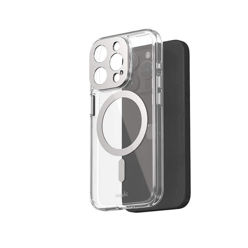 Moshi iGlaze MagSafe - Case for iPhone 15 Pro (Luna Silver) - 8