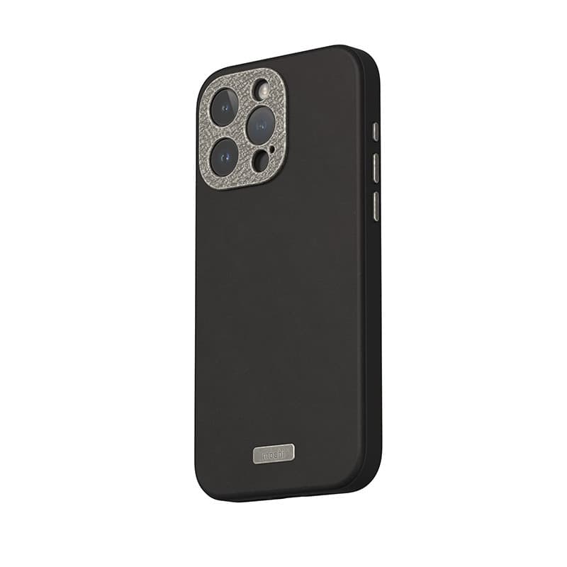 Moshi Napa MagSafe - Leather case for iPhone 15 Pro (Midnight Black) - 2