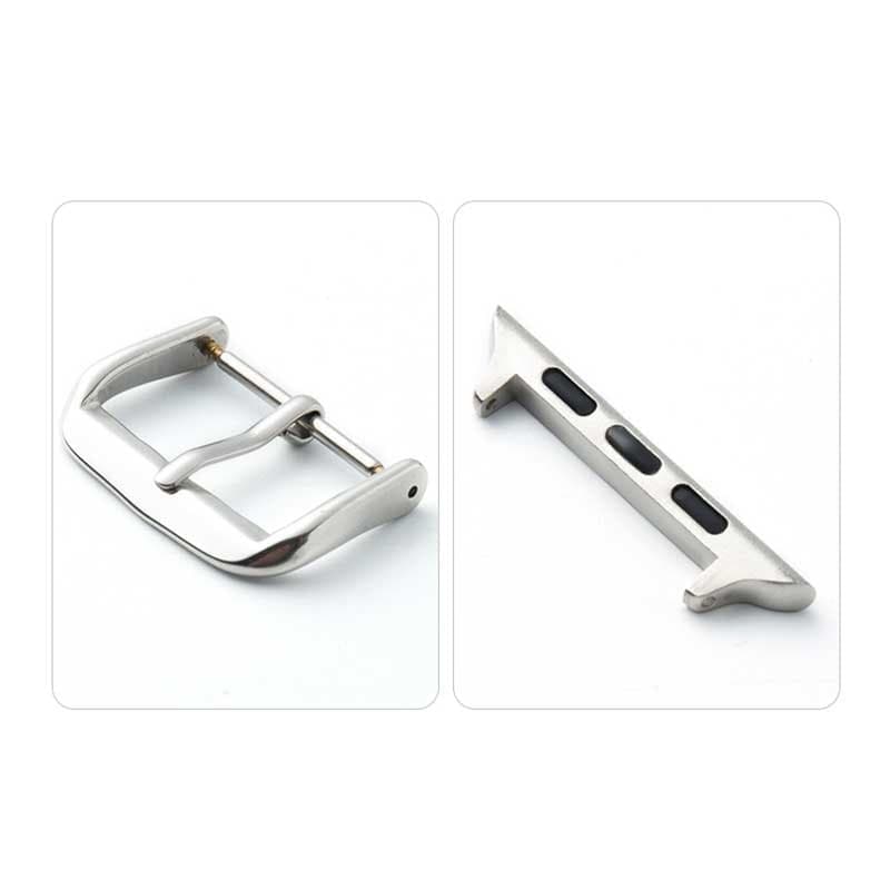 Crong Noble Band - Cinturino in vera pelle per Apple Watch 44/45/46/49 mm (moka) - 13
