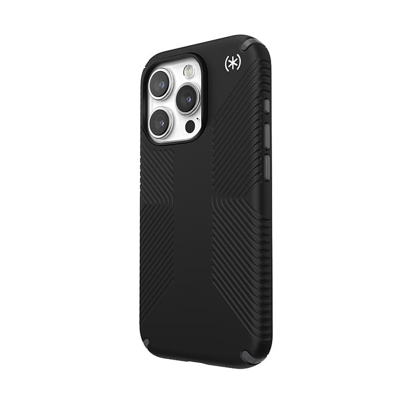 Speck Presidio2 Grip Magsafe - Custodia per iPhone 15 Pro (Nero / Grigio ardesia / Bianco) - 2