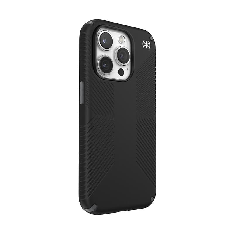 Speck Presidio2 Grip Magsafe - Custodia per iPhone 15 Pro (Nero / Grigio ardesia / Bianco) - 3