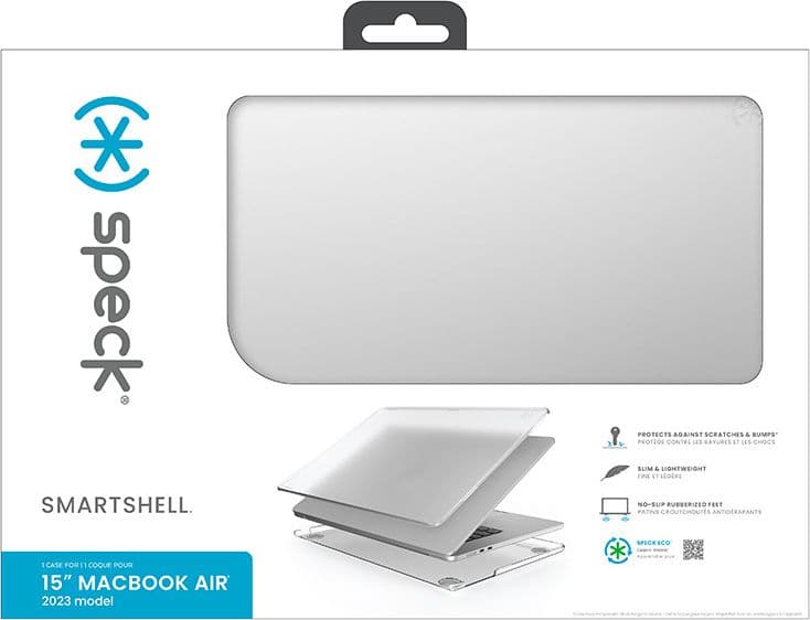 Speck SmartShell - Custodia per MacBook Air 15" (M5/M4/M3/M2/2026-2023) (Trasparente) - 7