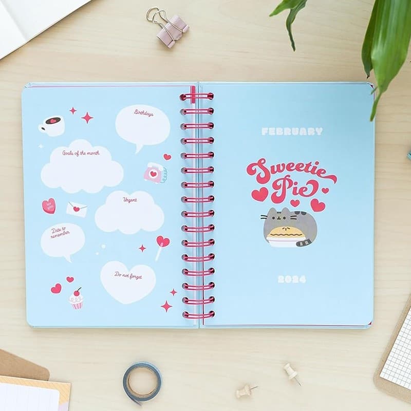 Pusheen - Calendario / Planner settimanale 2023/2024 della collezione Purrfect Love (14,8 x 21 cm) - 13