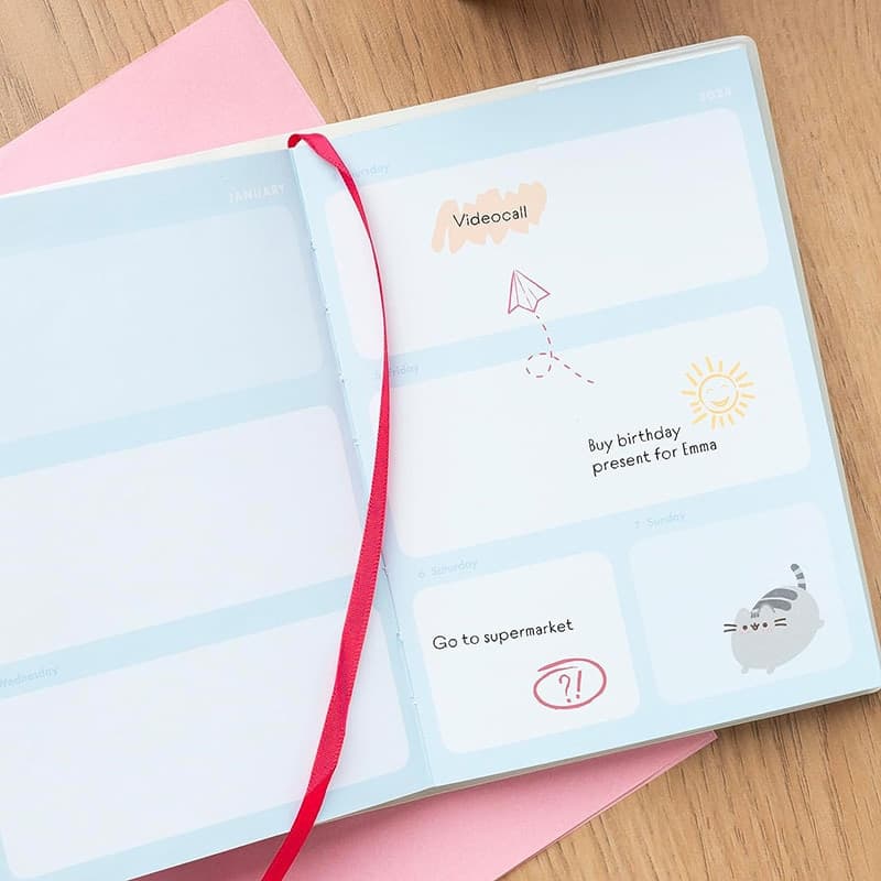 Pusheen - Calendario / Planner settimanale 2023/2024 (11,3 x 16,2 cm) - 5