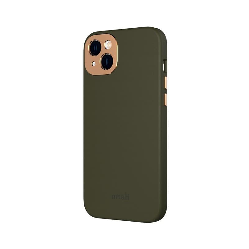 Moshi Napa MagSafe - Leather case for iPhone 14 Max (Juniper Green) - 13