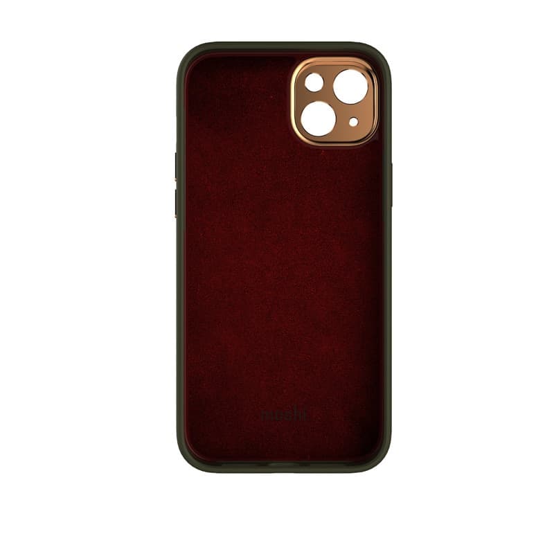 Moshi Napa MagSafe - Leather case for iPhone 14 Max (Juniper Green) - 3
