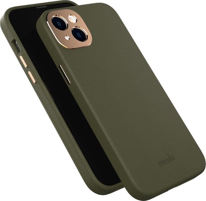 Moshi Napa MagSafe - Leather case for iPhone 14 Max (Juniper Green) - 10