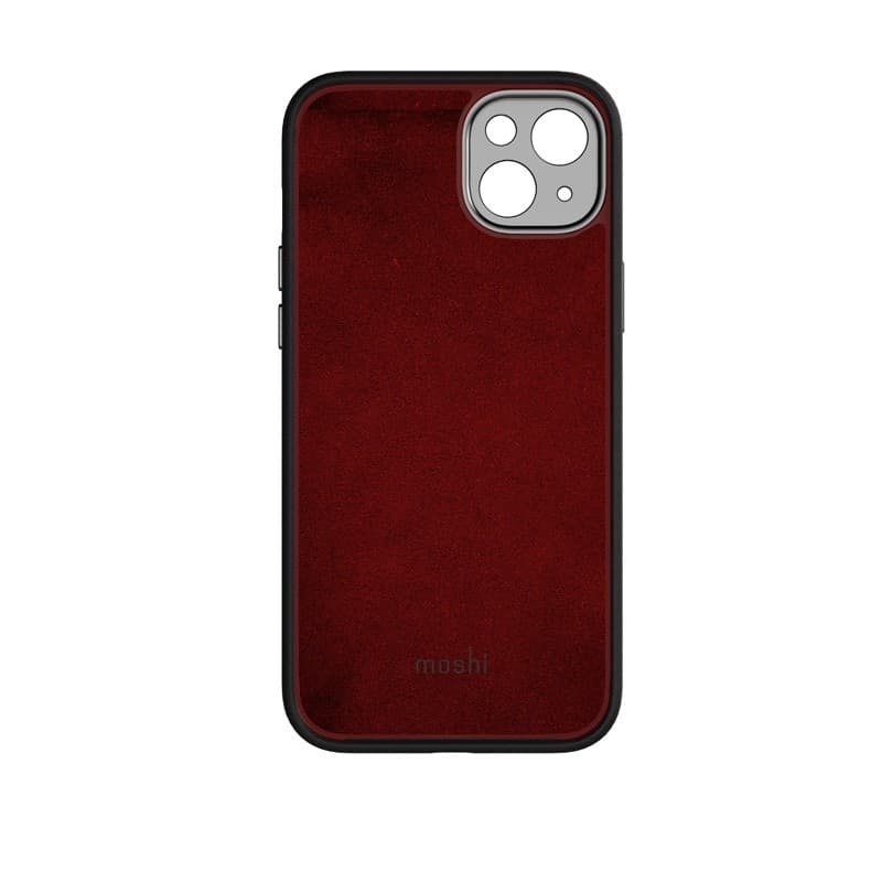 Moshi Napa MagSafe - Leather case for iPhone 14 Max (Midnight Black) - 14