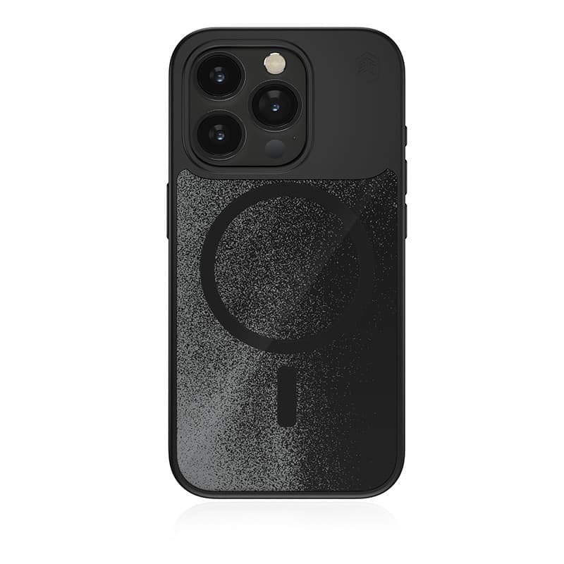 STM Relax Sand MagSafe - Case for iPhone 15 Pro (Black / Grey) - 13