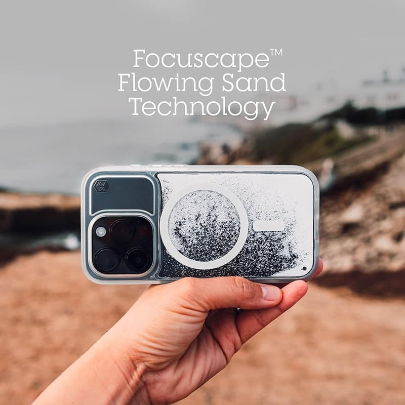 STM Relax Sand MagSafe - Case for iPhone 15 Pro (Black / Grey) - 6