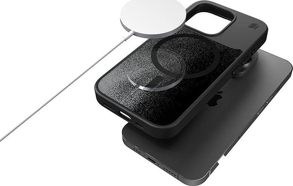 STM Relax Sand MagSafe - Case for iPhone 15 Pro (Black / Grey) - 10
