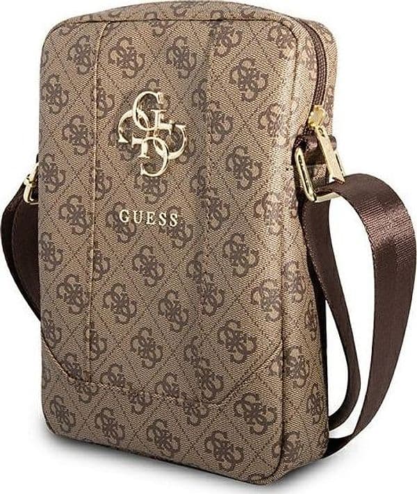 Guess 4G Big Metal Logo Tablet Bag (Brown) - 4