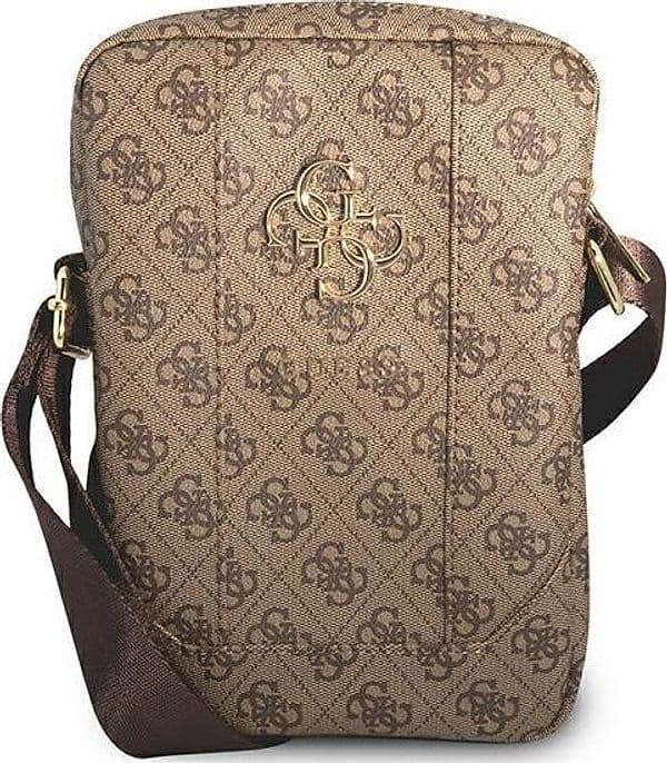Guess 4G Big Metal Logo Tablet Bag (Brown) - 5