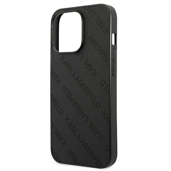 Karl Lagerfeld Perforated Allover - Cover for iPhone 13 Pro Max (Black) - 6