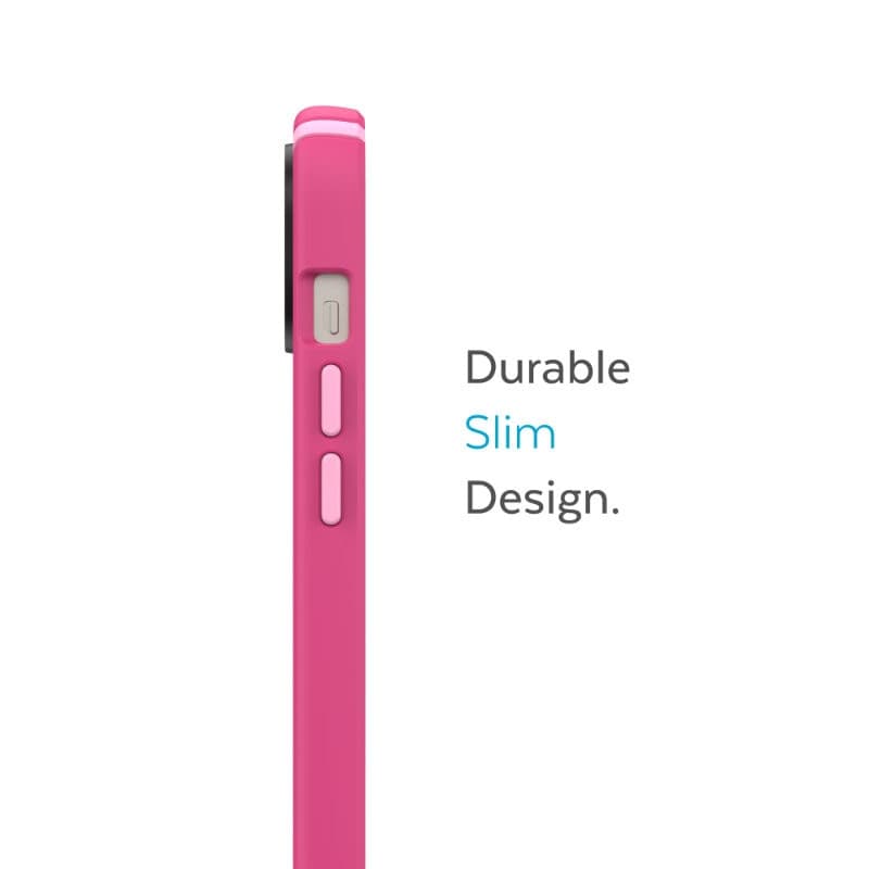 Speck Presidio2 Pro - Custodia antibatterica per iPhone 15 Plus / 14 Plus (Digitalpink / Blossompink / Bianco) - 8
