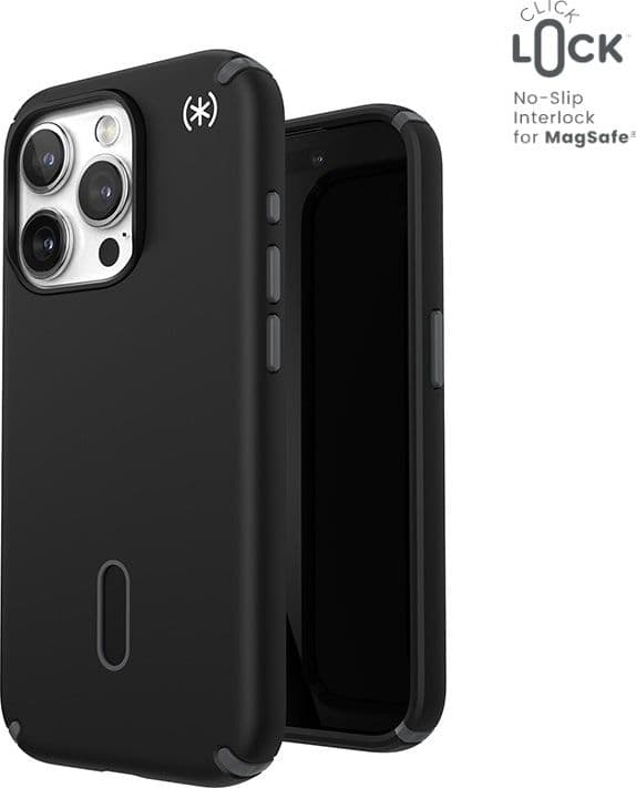Speck Presidio2 Pro ClickLock e MagSafe - Custodia per iPhone 15 Pro (Nero / Grigio Ardesia / Bianco) - 11