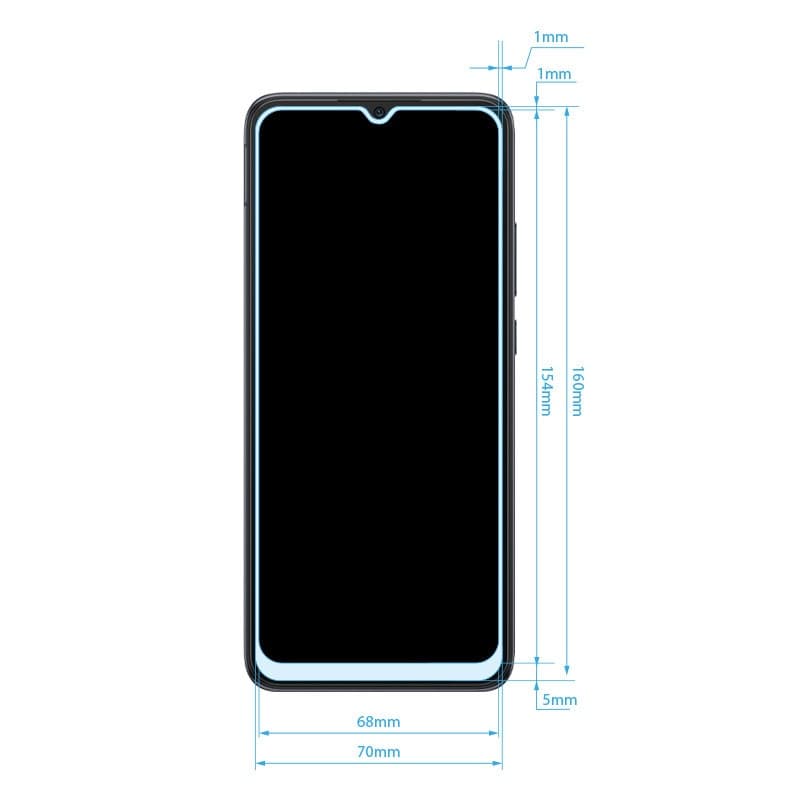 Crong 7D Nano Flexible Glass – Vetro ibrido infrangibile 9H per l'intero schermo dello Xiaomi Redmi 10C - 4
