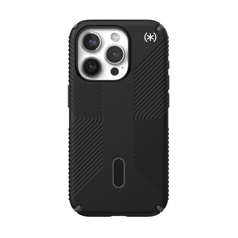 Speck Presidio2 Grip ClickLock e Magsafe - Custodia per iPhone 15 Pro (Nero / Grigio Ardesia / Bianco) - 19
