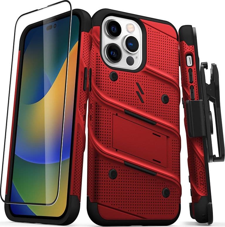 ZIZO BOLT Series - Case for iPhone 14 Pro Max (Red) - 2