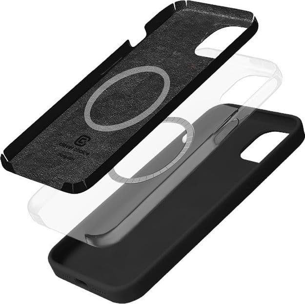 Crong Color Cover Magnetic - Custodia MagSafe per iPhone 14 Plus (Nero) - 3