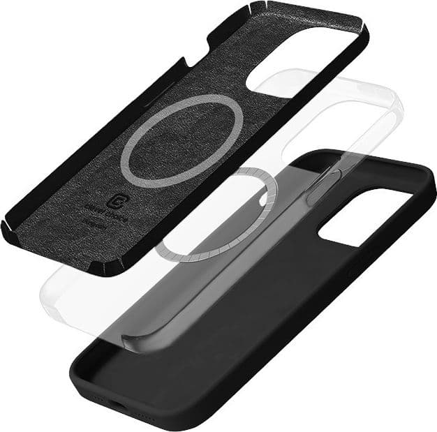 Crong Color Cover Magnetic - Custodia MagSafe per iPhone 14 Pro Max (Nero) - 8