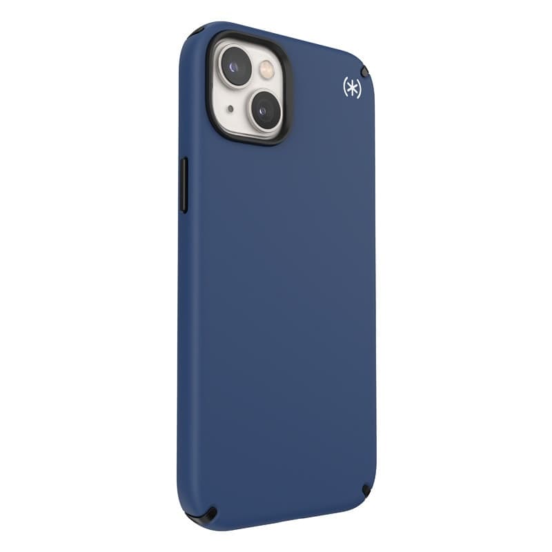 Speck Presidio2 Pro - Custodia antibatterica per iPhone 15 Plus / 14 Plus (blu costiero / nero / bianco) - 2