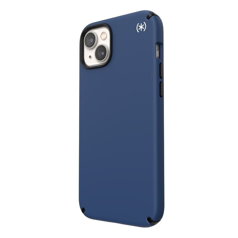Speck Presidio2 Pro - Custodia antibatterica per iPhone 15 Plus / 14 Plus (blu costiero / nero / bianco) - 11
