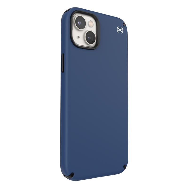 Speck Presidio2 Pro - Custodia antibatterica per iPhone 15 Plus / 14 Plus (blu costiero / nero / bianco) - 12