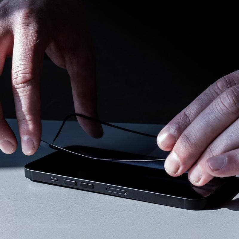 Crong 7D Nano Flexible Glass - Vetro ibrido 9H infrangibile per l'intero schermo dell'iPhone 14 Pro Max - 3