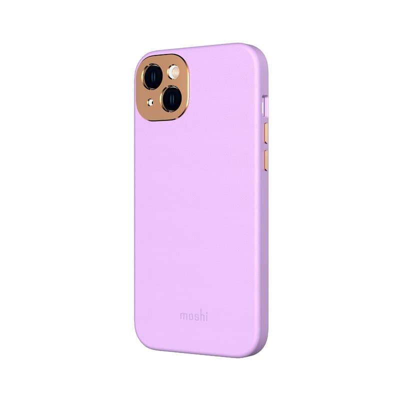 Moshi Napa MagSafe - Leather case for iPhone 14 Max (Lavender Purple) - 13
