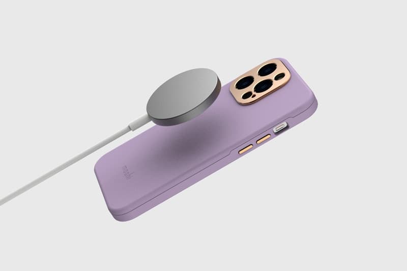 Moshi Napa MagSafe - Leather case for iPhone 14 Max (Lavender Purple) - 6