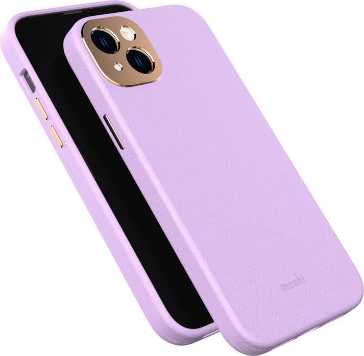 Moshi Napa MagSafe - Leather case for iPhone 14 Max (Lavender Purple) - 10