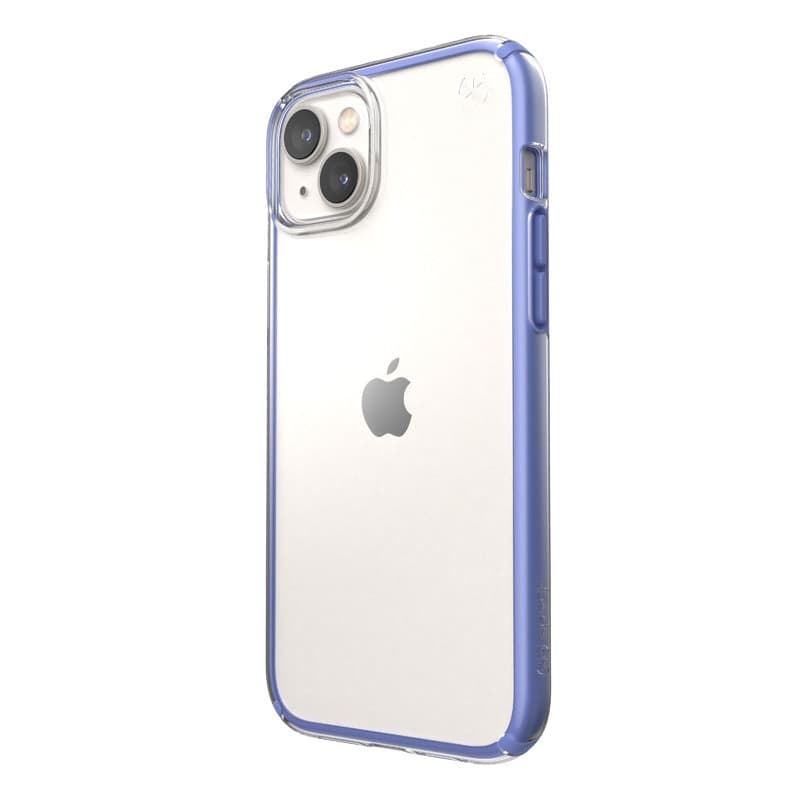 Speck Presidio Perfect-Clear con Impact Geometry - Custodia per iPhone 15 Plus / 14 Plus con rivestimento MICROBAN (trasparente - 2