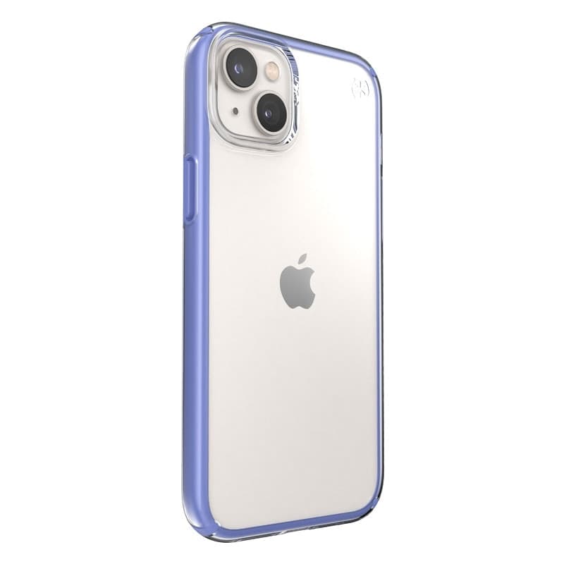 Speck Presidio Perfect-Clear con Impact Geometry - Custodia per iPhone 15 Plus / 14 Plus con rivestimento MICROBAN (trasparente - 3