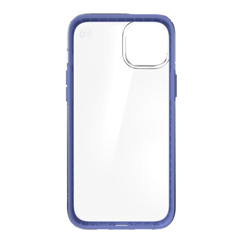 Speck Presidio Perfect-Clear con Impact Geometry - Custodia per iPhone 15 Plus / 14 Plus con rivestimento MICROBAN (trasparente - 8
