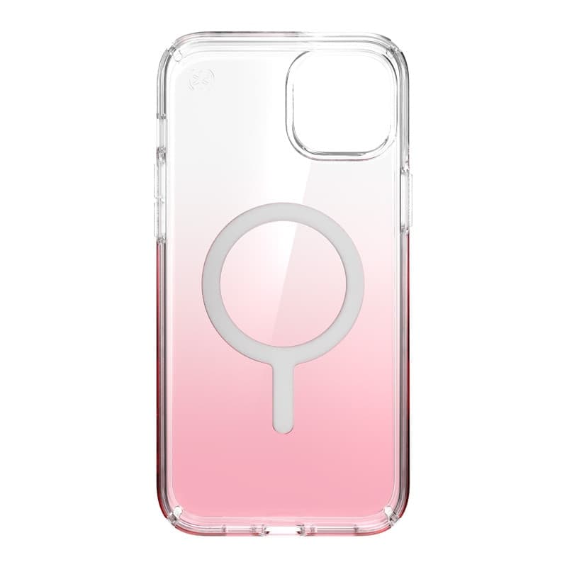 Speck Presidio Perfect-Clear + Ombre + MagSafe - Custodia per iPhone 15 Plus / 14 Plus con rivestimento MICROBAN (Trasparente / - 5