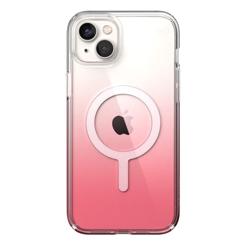 Speck Presidio Perfect-Clear + Ombre + MagSafe - Custodia per iPhone 15 Plus / 14 Plus con rivestimento MICROBAN (Trasparente / - 6