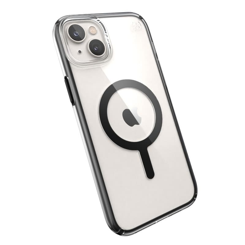 Speck Presidio Perfect-Clear con Impact Geometry + MagSafe - Custodia per iPhone 15 Plus / 14 Plus con rivestimento MICROBAN (tr - 2