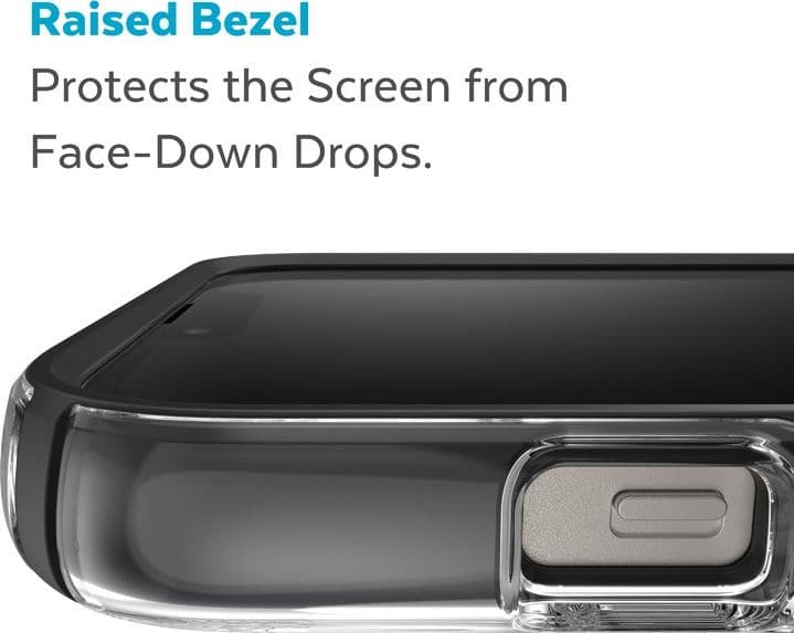 Speck Presidio Perfect-Clear con Impact Geometry + MagSafe - Custodia per iPhone 15 Plus / 14 Plus con rivestimento MICROBAN (tr - 18