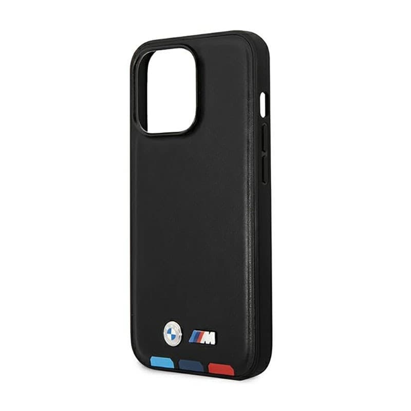 BMW Leather Hot Stamp Tricolor MagSafe - Case for iPhone 14 Pro (Black) - 14