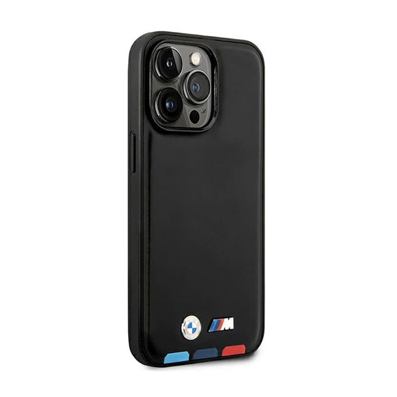 BMW Leather Hot Stamp Tricolor MagSafe - Case for iPhone 14 Pro (Black) - 4