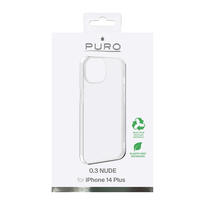 PURO 0.3 Nude Case for iPhone 14 Plus (Clear) - 3