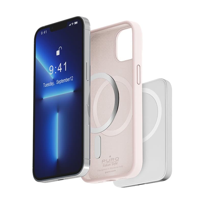 PURO ICON MAG - Case for iPhone 14 Max MagSafe (Dusty Pink) - 3