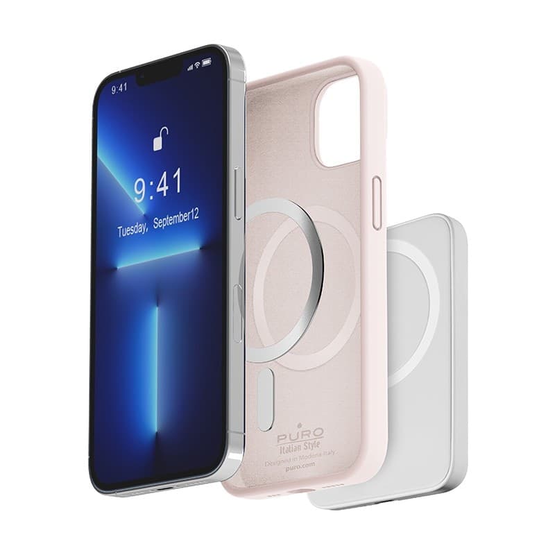 PURO ICON MAG - Case for iPhone 14 Max MagSafe (Dusty Pink) - 7