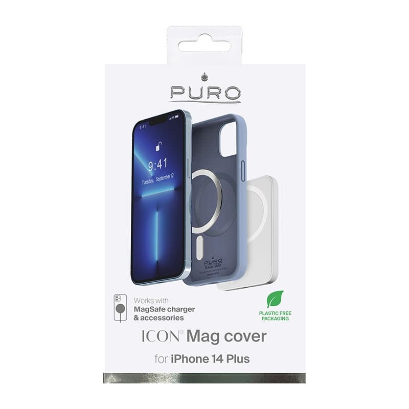 PURO ICON MAG - Case for iPhone 14 Max MagSafe (Sierra Blue) - 4