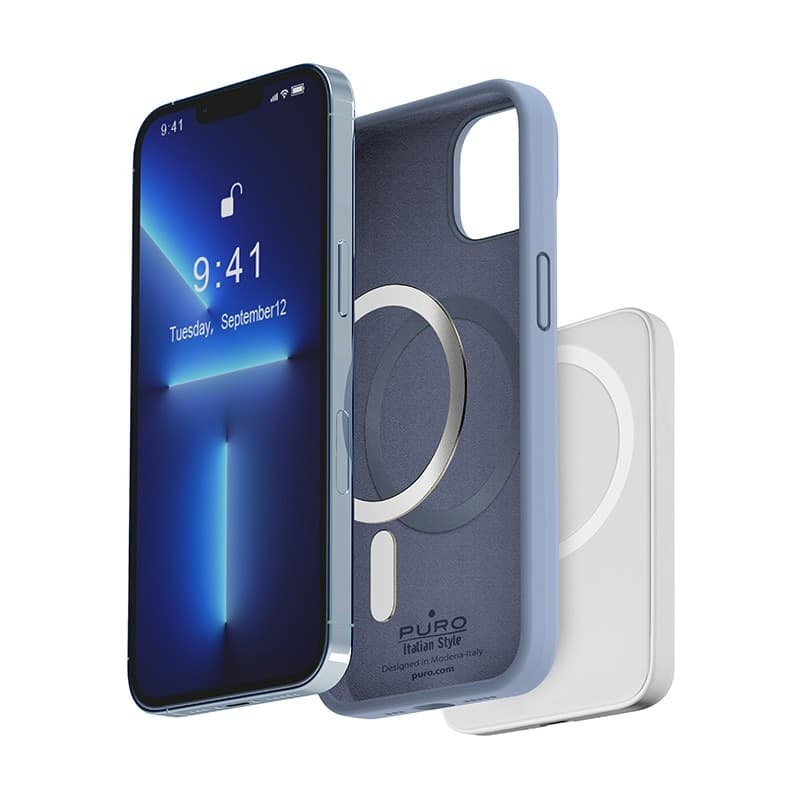 PURO ICON MAG - Case for iPhone 14 Max MagSafe (Sierra Blue) - 7