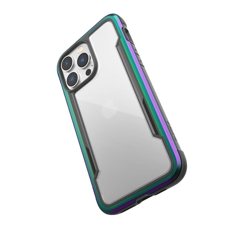 X-Doria Raptic Shield - Aluminum Case for iPhone 14 Pro Max (Drop-Tested 3m) (Iridescent) - 4