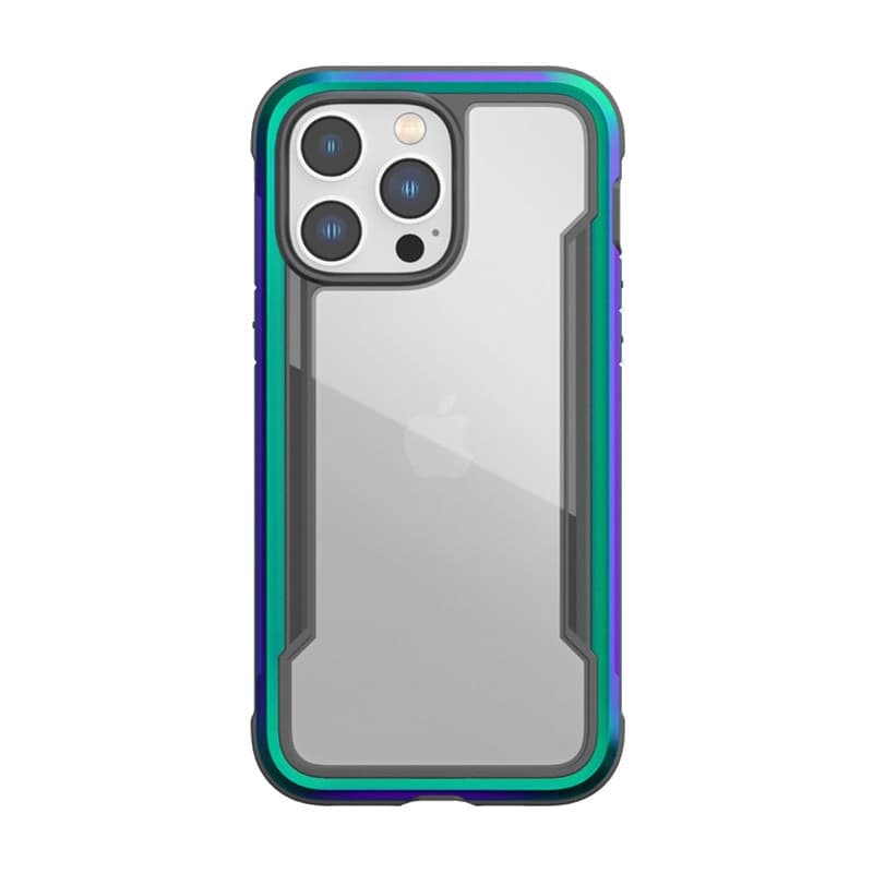 X-Doria Raptic Shield - Aluminum Case for iPhone 14 Pro Max (Drop-Tested 3m) (Iridescent) - 8