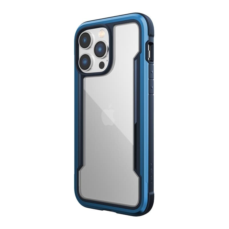 X-Doria Raptic Shield - Aluminum Case for iPhone 14 Pro Max (Drop-Tested 3m) (Marine Blue) - 11